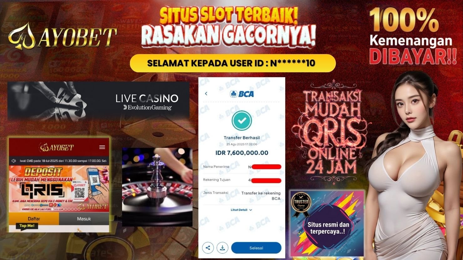 AYOBET JACKPOT LIVE CASINO IMMERSIVE ROULLETE